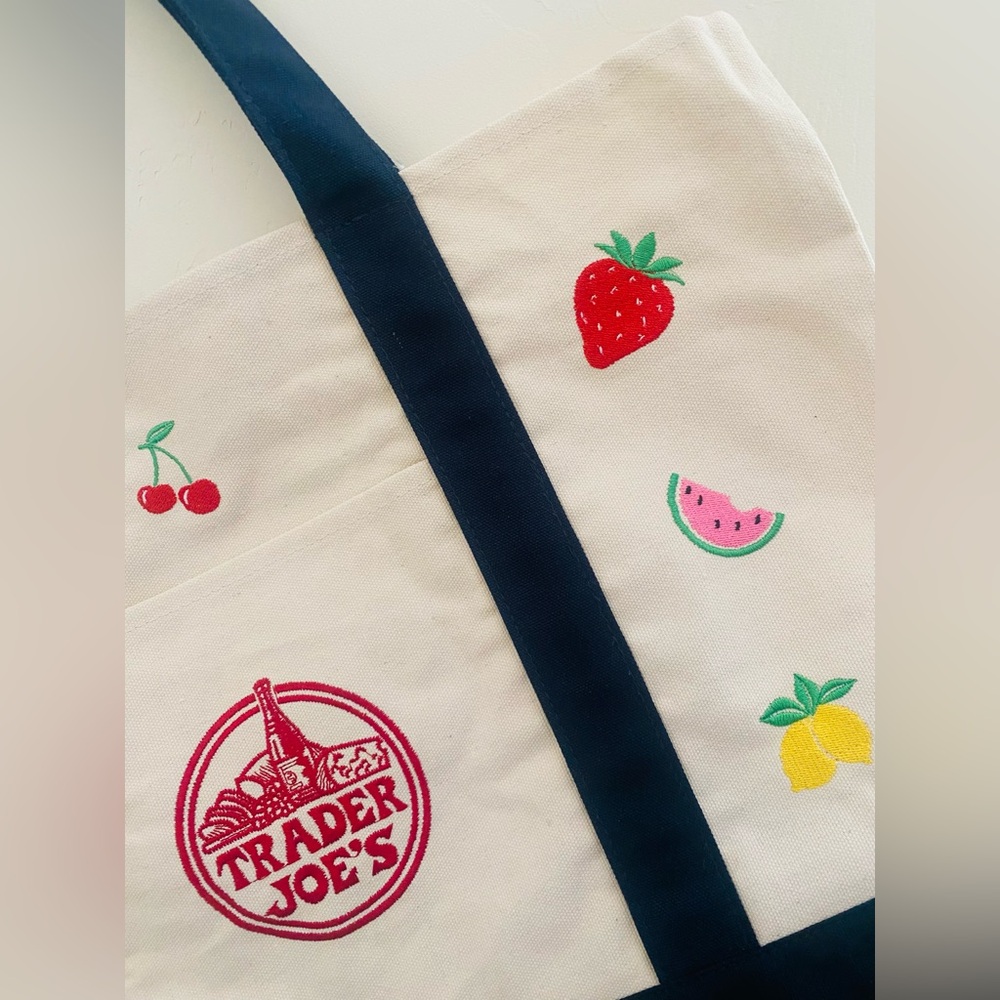 Trader Joe's Reusable Canvas Tote Bag - Picture 1 of 6
